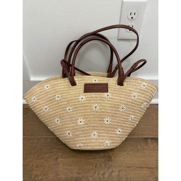 NWOT SÉZANE Justine Basket Bag - Embroidered Flowers - Picture 3 of 4